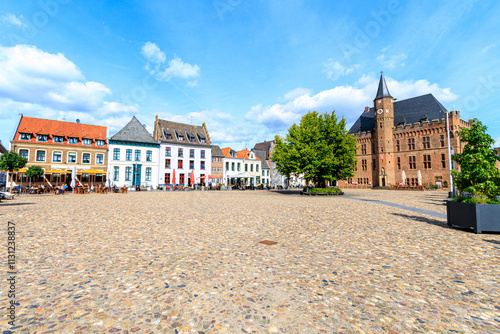 Der leere Marktplatz in Kalkar -2024