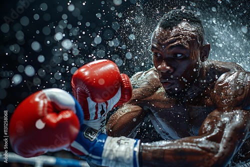 Action-packed boxing match