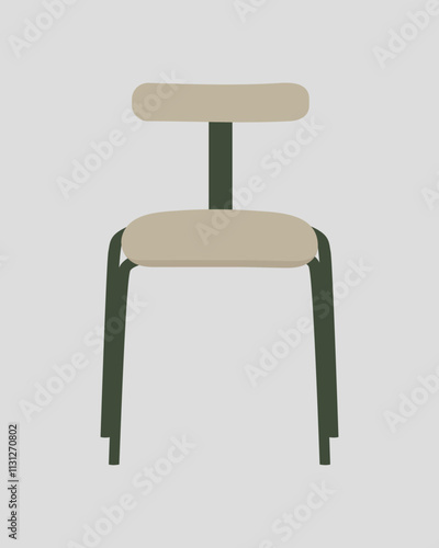 Modern furniture Chair Vector Illustration