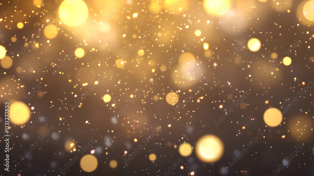 Obraz premium A gold glitter texture with soft sparkles, perfect for New Year celebrations or festive background