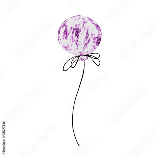 Festive shiny balloon.Vector graphics.