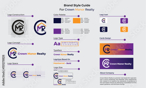 Real Estate Brand Style Guide Minimalistic Logo