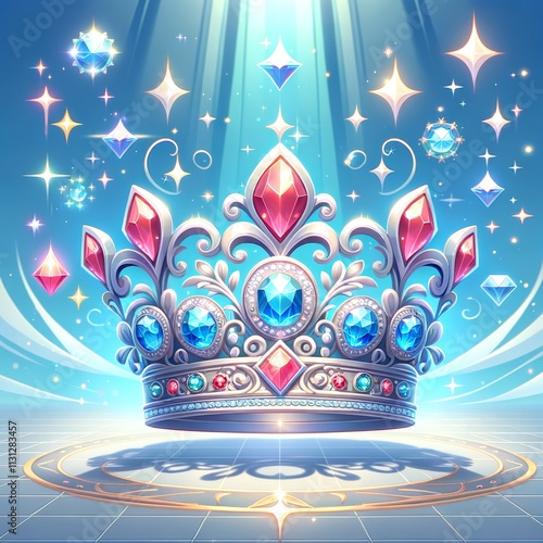 Shimmering Gemstone-Encrusted Magic Crown photo