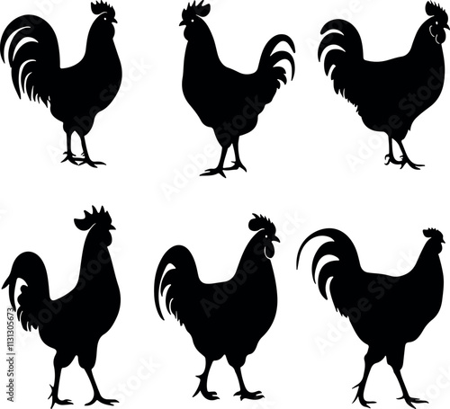 Chicken Vector Silhouette File