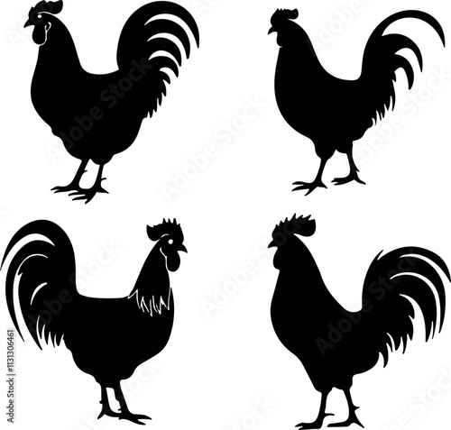 Chicken Vector Silhouette File