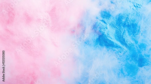 Colorful explosion of blue and pink powder creating an abstract background in motion for artistic and creative visuals photo