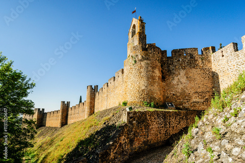 фотографія Templar Castle of Tomar, year 1162, national monument, Tomar, Santarem district,