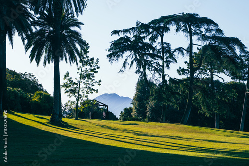 NAPOLI REAL BOSCO DI CAPODIMONTE WITH VESUVIUS ON THE BACKGROUND