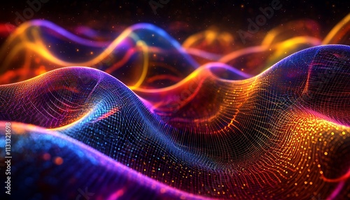 Cyber technology illustration. 3d rendering