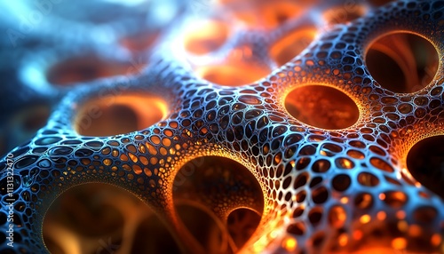 Cyber technology illustration. 3d rendering