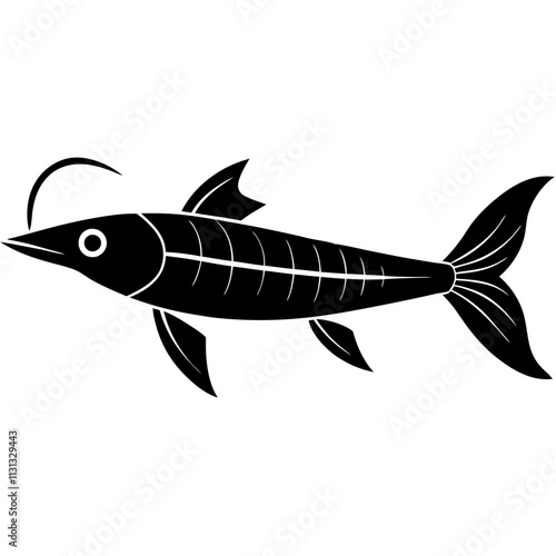 lord howe island phasmid fish vector art illustration