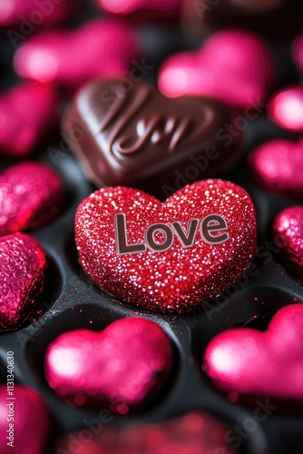 Valentine's Day Candies. Selective focus.