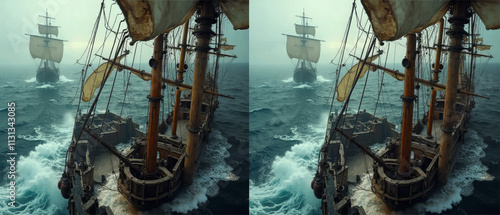 Obraz na płótnie 3D SBS Side By Side Stereoscopic Image