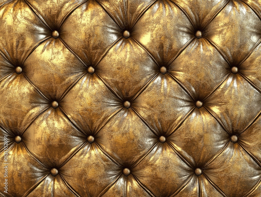 Fototapeta premium Gold leather car interior