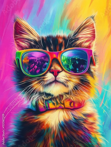 Cat with sunglasses
