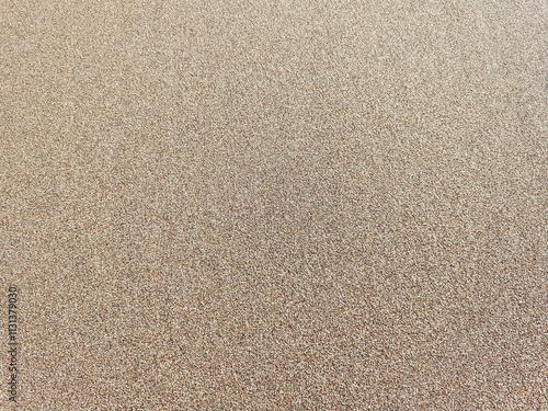Obraz na płótnie Detailed close-up photograph of fine golden sand grains, captured under natural lighting. The image highlights the intricate textures and patterns of the sand. w salonie