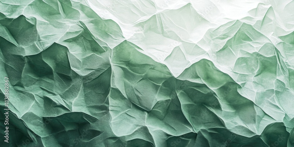 Fototapeta premium Green and White Background Close-Up