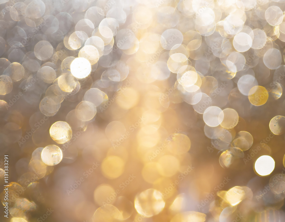 Obraz premium イルミネーションの玉ぼけ。AI生成画像。