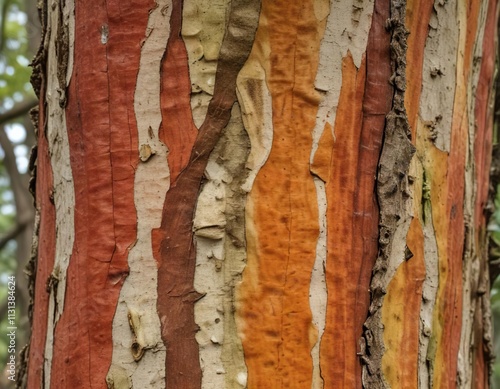 Bark of mature Pacific Madrone Arbutus menziesii tree, weathered wood, western Oregon tree, tree trunk photo