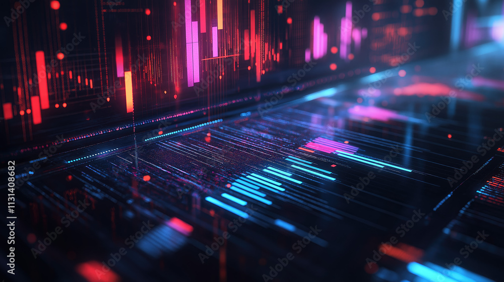 Business report. Graphs and charts. Business reports concept Ai generated image Business report. Graphs and charts. Business reports concept Ai generated image