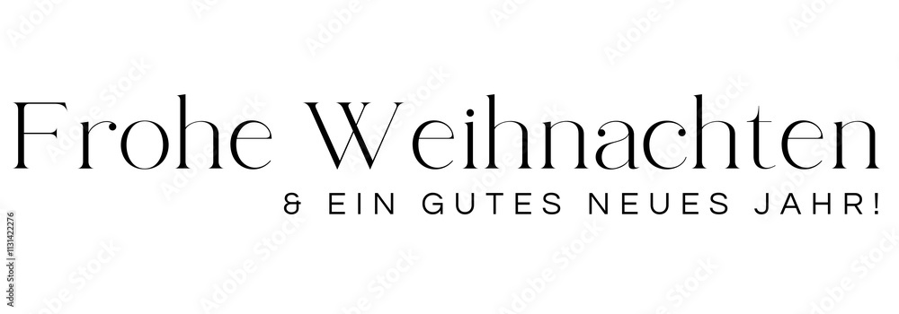 Fototapeta premium Frohe Weihnachten und ein gutes neues Jahr auf transparentem Hintergrund. Merry Christmas and a happy new year german text on transparent background