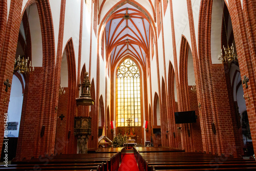 Interior of Cathedral of St. Mary Magdalene in Wroclaw, Poland photo