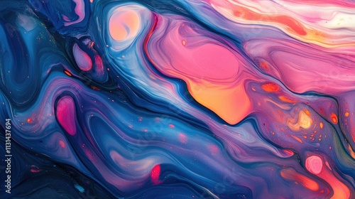 Liquid colors swirling gracefully