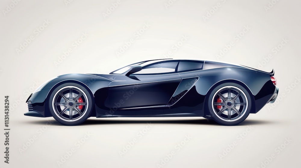 Naklejka premium Speed Machine. Modern automotive design concept
