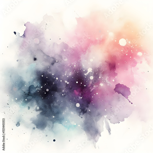 Watercolor Splash with gradient effect Bright colorful watercolor grunge