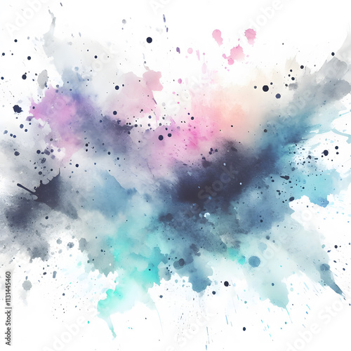 Watercolor Splash with gradient effect Bright colorful watercolor grunge
