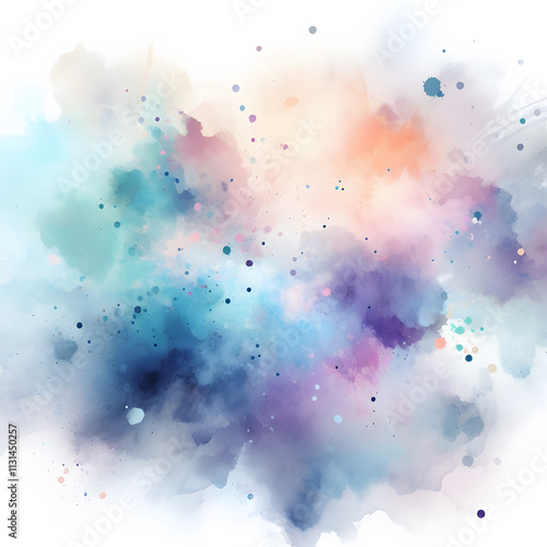 Watercolor Splash with gradient effect Bright colorful watercolor grunge