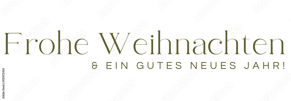 Fototapeta premium Frohe Weihnachten und ein gutes neues Jahr auf transparentem Hintergrund. Merry Christmas and a happy new year german text on transparent background