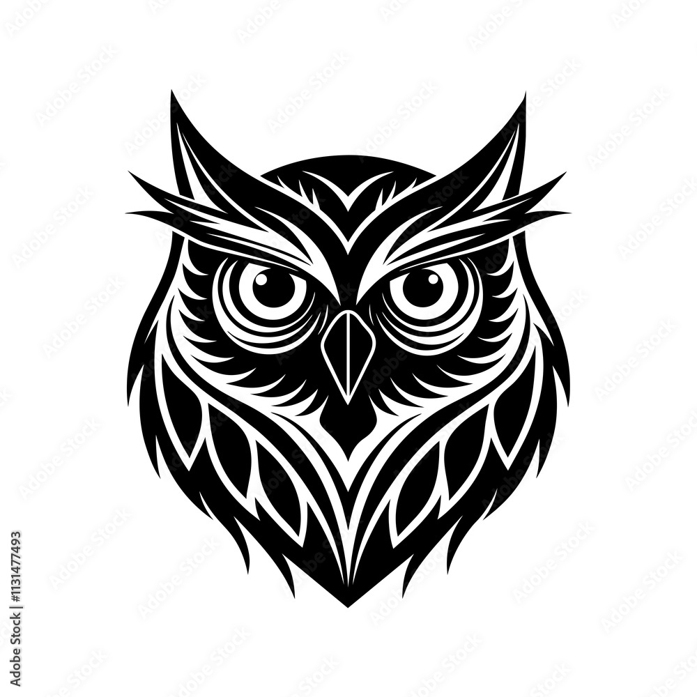 Obraz premium owl on a white background