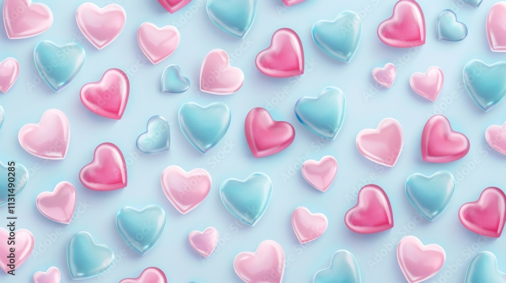 pattern with pink and white hearts pattern with pink and white hearts