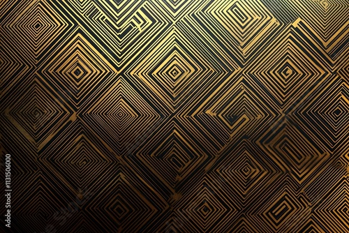 Abstract dark geometric background featuring glowing golden lines and sparkles, creating a modern, futuristic, and elegant design.