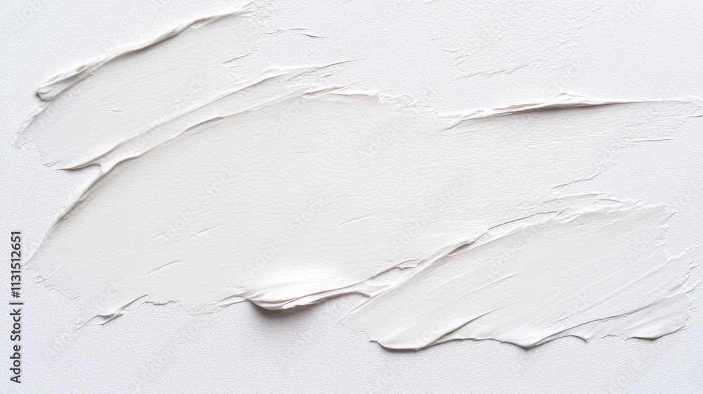 Obraz premium White Impasto Abstract Textural Canvas Painting