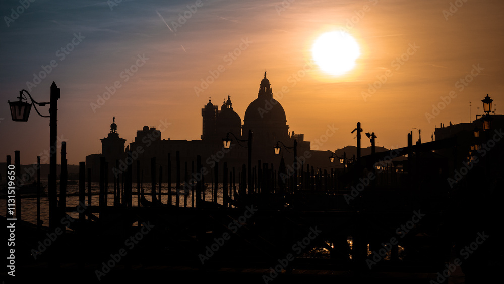 Obraz premium sunset venice