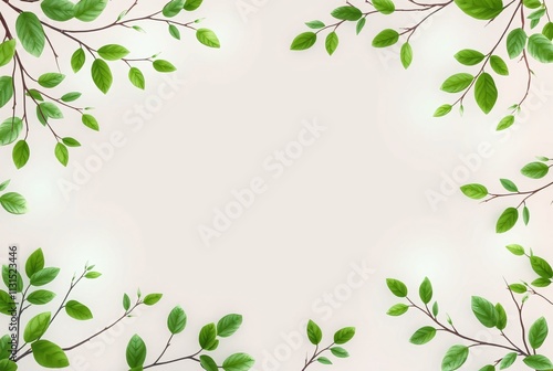 Wallpaper Mural Spring banner, greeting card. Soft, refreshing design with a pastel green background.Springtime theme, greeting card. Blue flower, copy space white background, masterpiece, high quality Torontodigital.ca