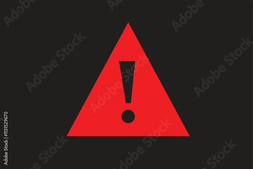 sign on white background Warning attention sign. warn triangle hazard symbol. danger important alert icon. safety careful attention mark