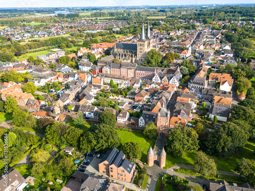 Xanten am Niederrhein aus der Vogelperspektive - 2024