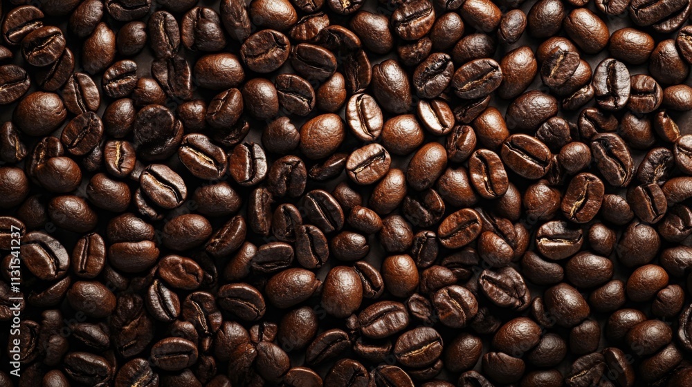 Fototapeta premium Close-up of roasted coffee beans
