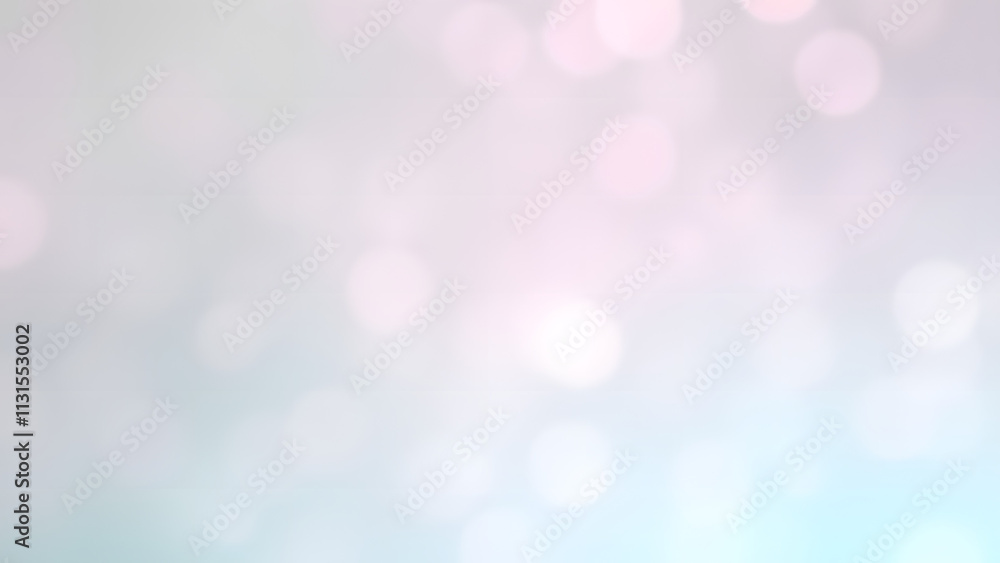 Obraz premium Soft glowing winter lights with blurred bokeh pattern