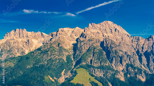 Alpine summer view at Mount Asitz, Leogang, Zell am See, Pinzgau, Salzburg, Austria photo