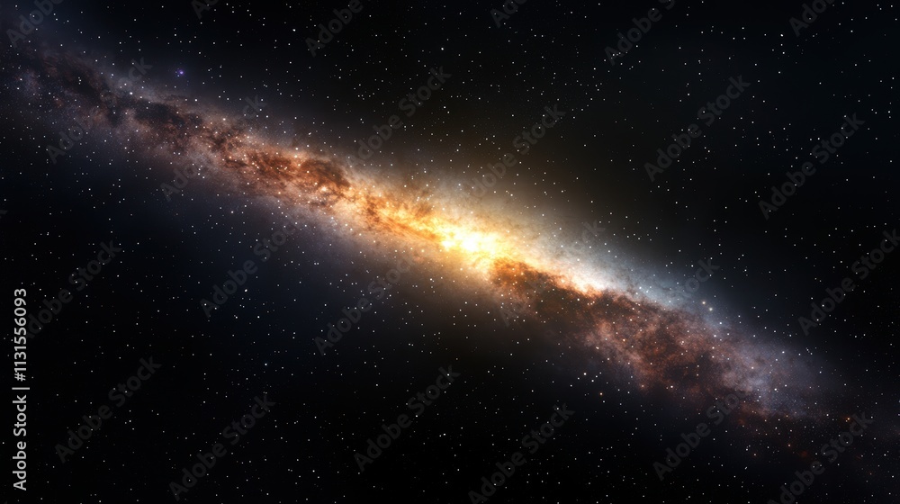 Stunning View of a Spiral Galaxy in the Vast Universe Stunning View of a Spiral Galaxy in the Vast Universe
