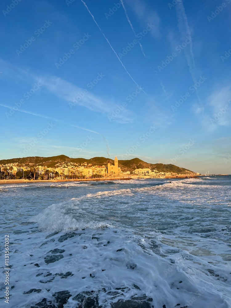 Fototapeta premium beach at sunset