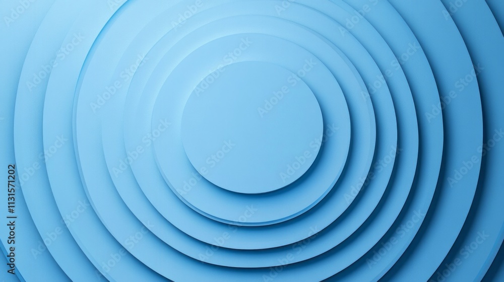 Fototapeta premium Circle abstract background. Blue gradient circular shape elements. Minimalist geometric pattern. Modern design. Suit for presentation, brochure, 