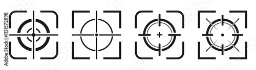 sniper telescope focus target, sniper viewfinder