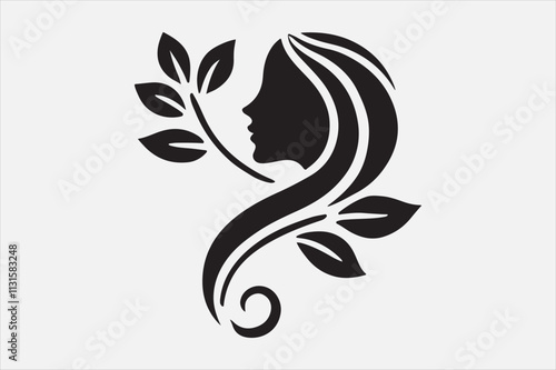 Vector Illustration of Monogram Beauty logo.