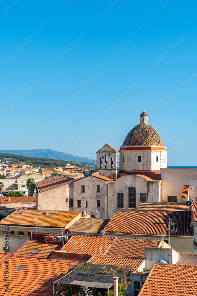 Fototapeta premium San Michele church in Alghero, Sardinia, Italy.