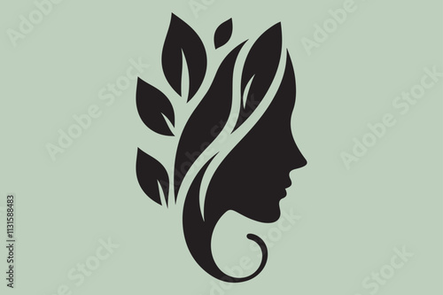 Vector Illustration of Monogram Beauty logo.